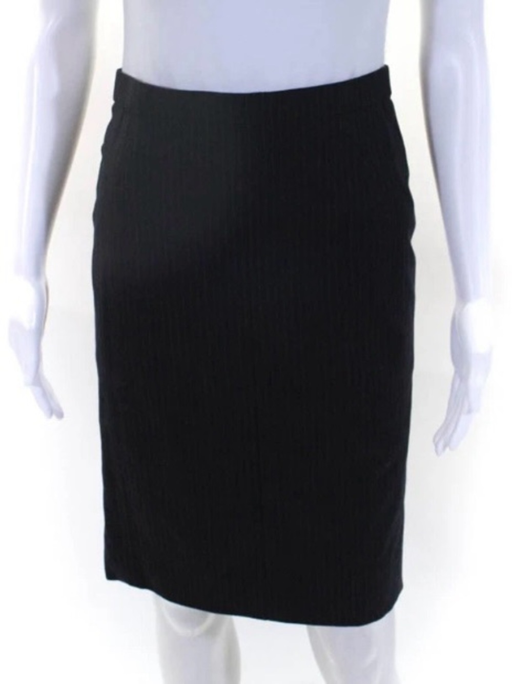Akris Punto Pinstripe Black Pencil Skirt Size 6